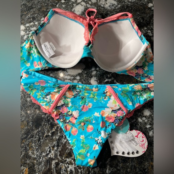 NWT and liner beach bunny bikini Bahama Mama XL set …Rare 💎 - Picture 7 of 13